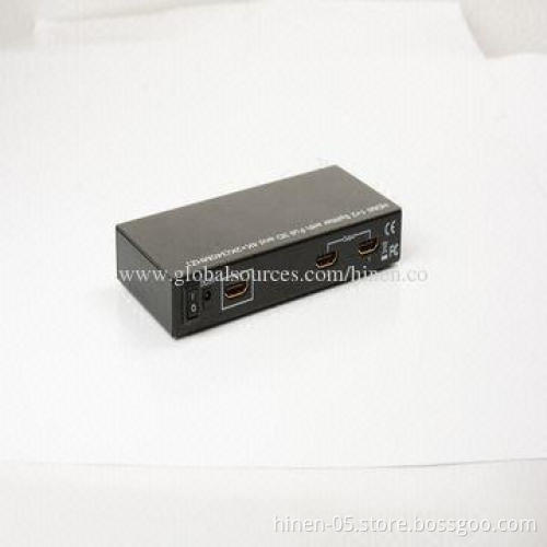 1*2 HDMI Splitter with Full 3D and 4*2K (340MHz), Supports 1,080P Highest Video Resolution